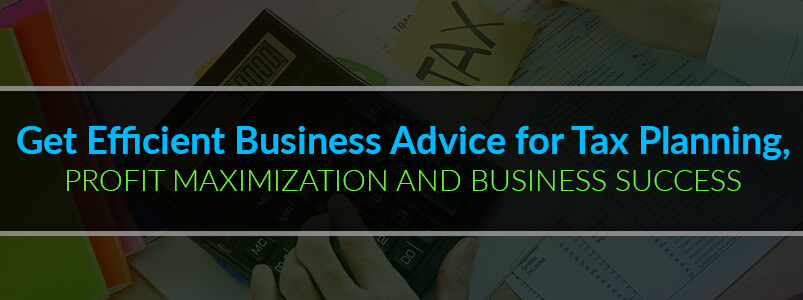 Get Efficient Business Advice for Tax Planning, Profit Maximization and Business Success
